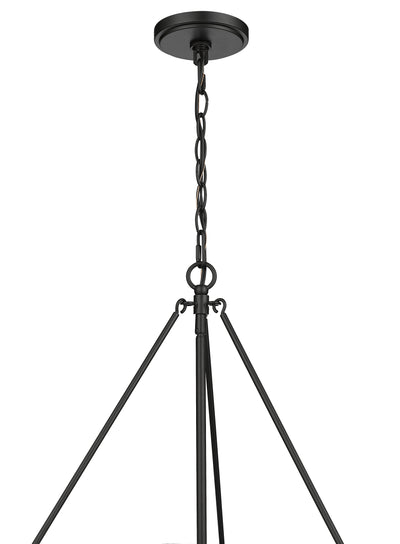 19.75'' Rezi Matte Black 4 Light Pendant