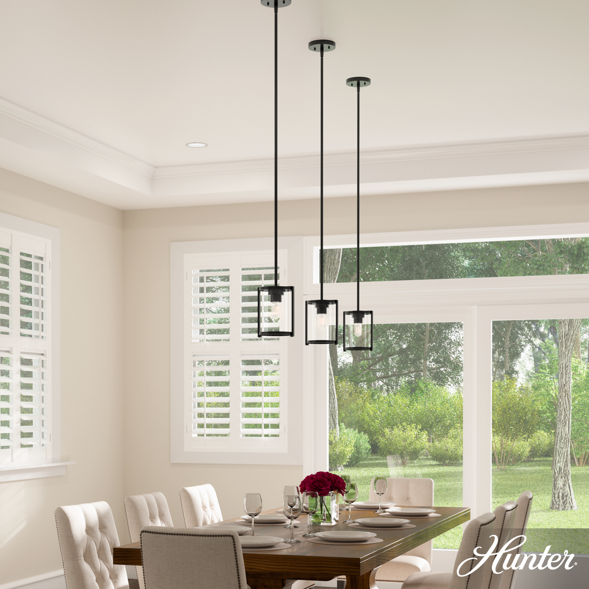 Astwood 6-inch 1-light Matte Black Pendant with Clear Glass
