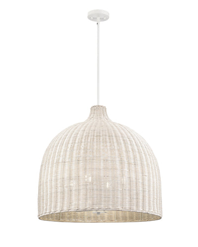22.5'' Elise Textured White 4 Light Pendant