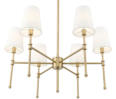 15.75'' Adorra Vintage Brass 6 Light Chandelier
