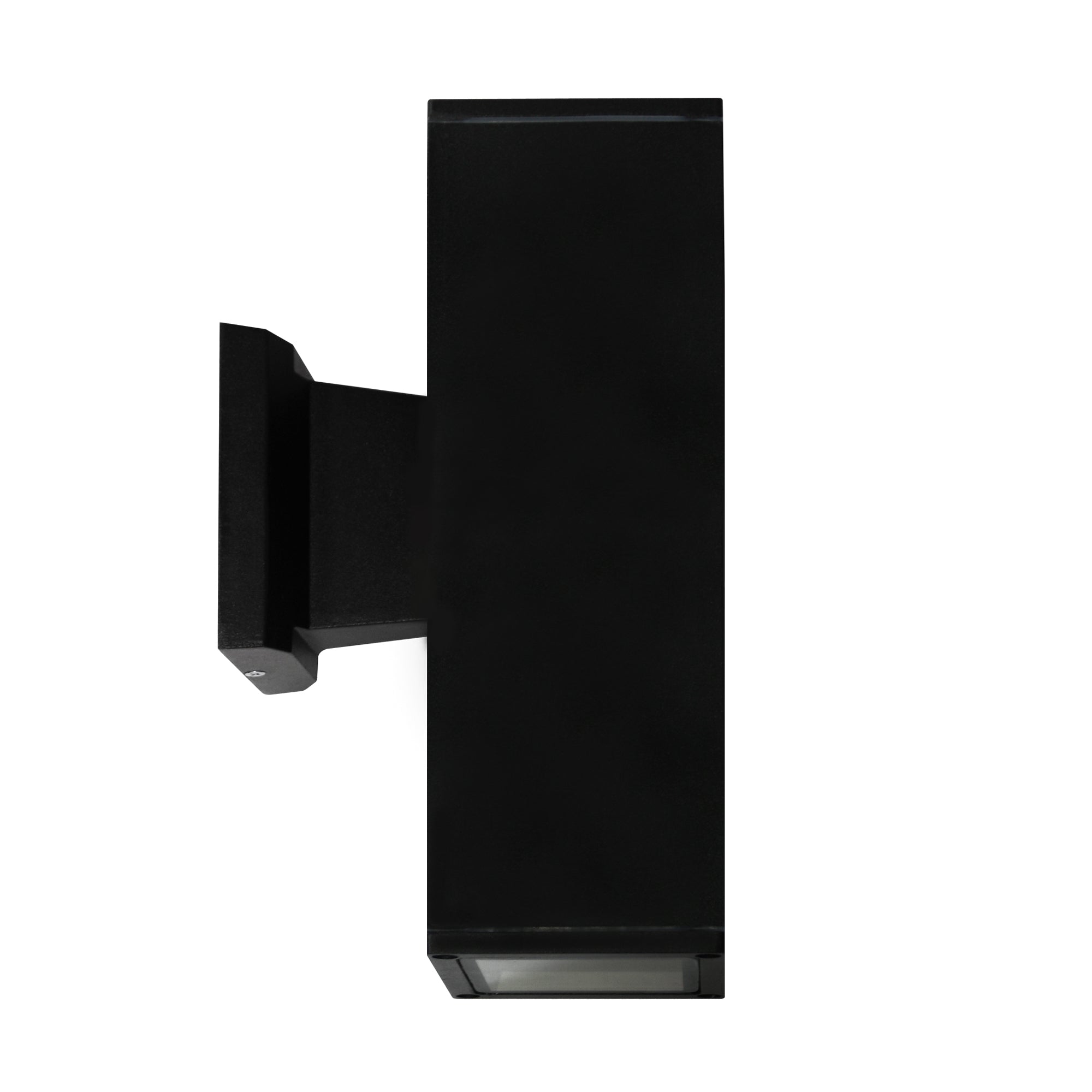 4-inch Black Outdoor Wall Light with 4000K Light