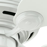42 inch Low Profile White Low Profile Ceiling Fan and Pull Chain