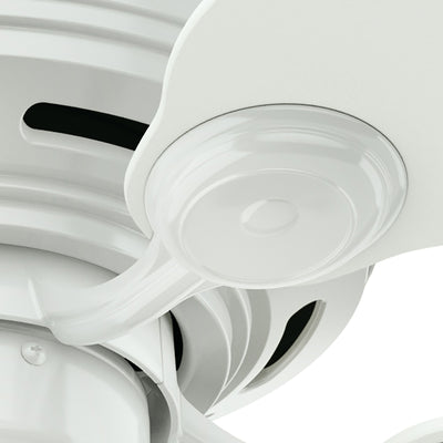 42 inch Low Profile White Low Profile Ceiling Fan and Pull Chain