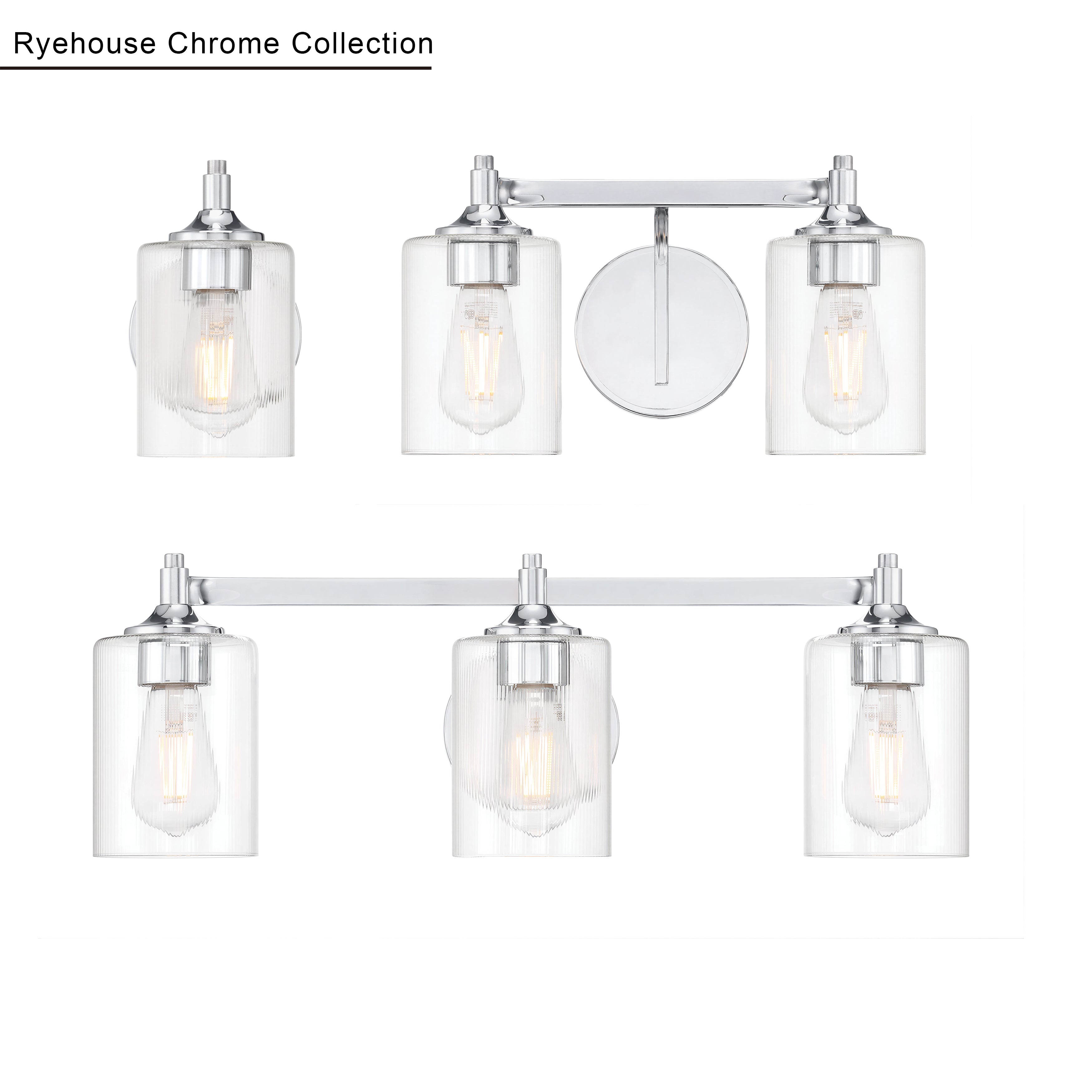 5'' Ryehouse Chrome 1 Light Wall Sconce