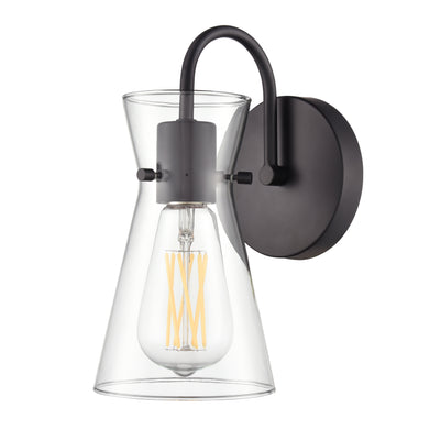 4.75'' Camellia Matte Black 1 Light Wall Sconce