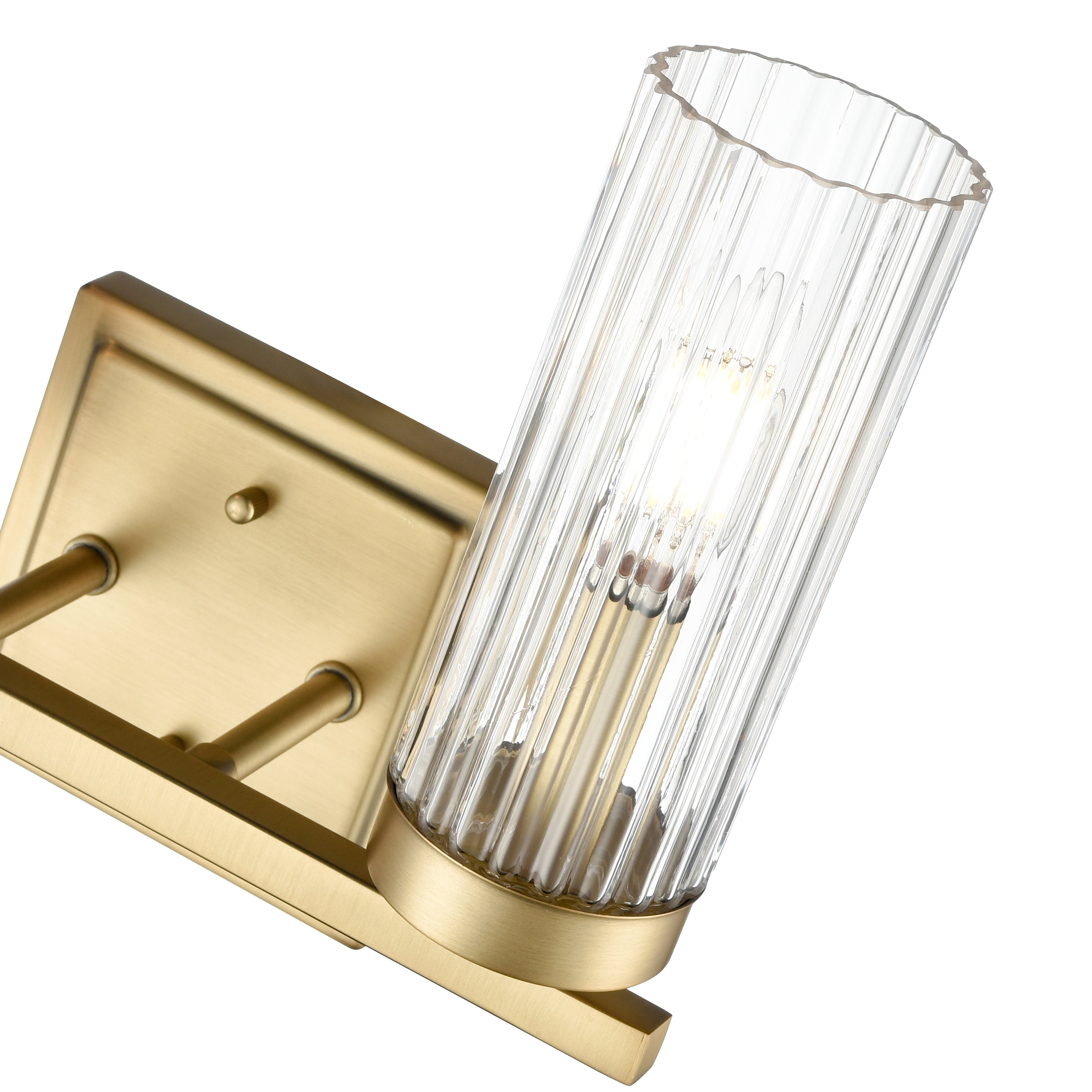 12.5'' Iversen Vintage Brass 2 Light Bath Vanity