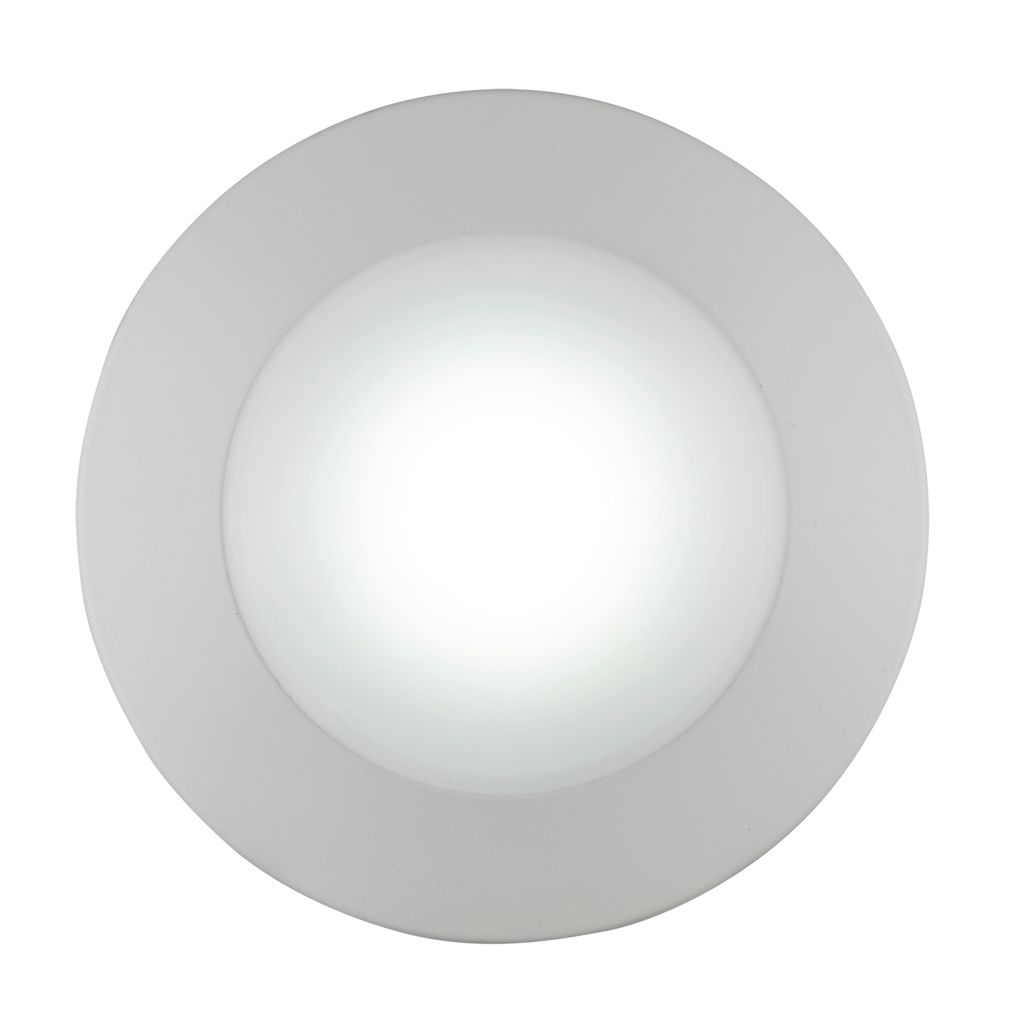 4-inch White Wall Light with 3000K Light