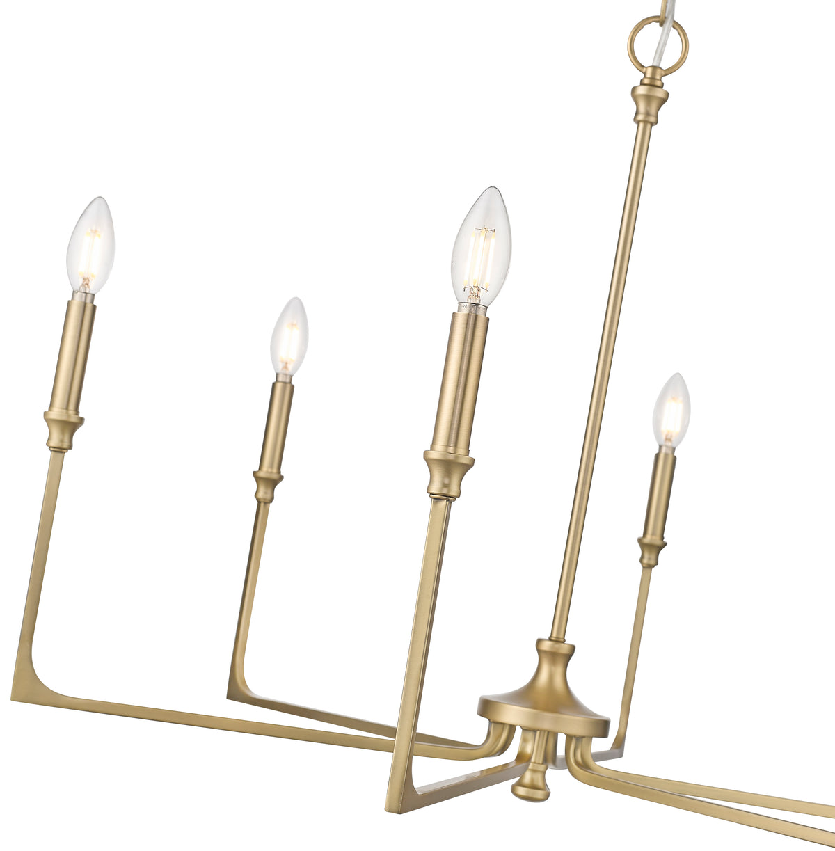 24'' Azara Vintage Brass 6 Light Chandelier