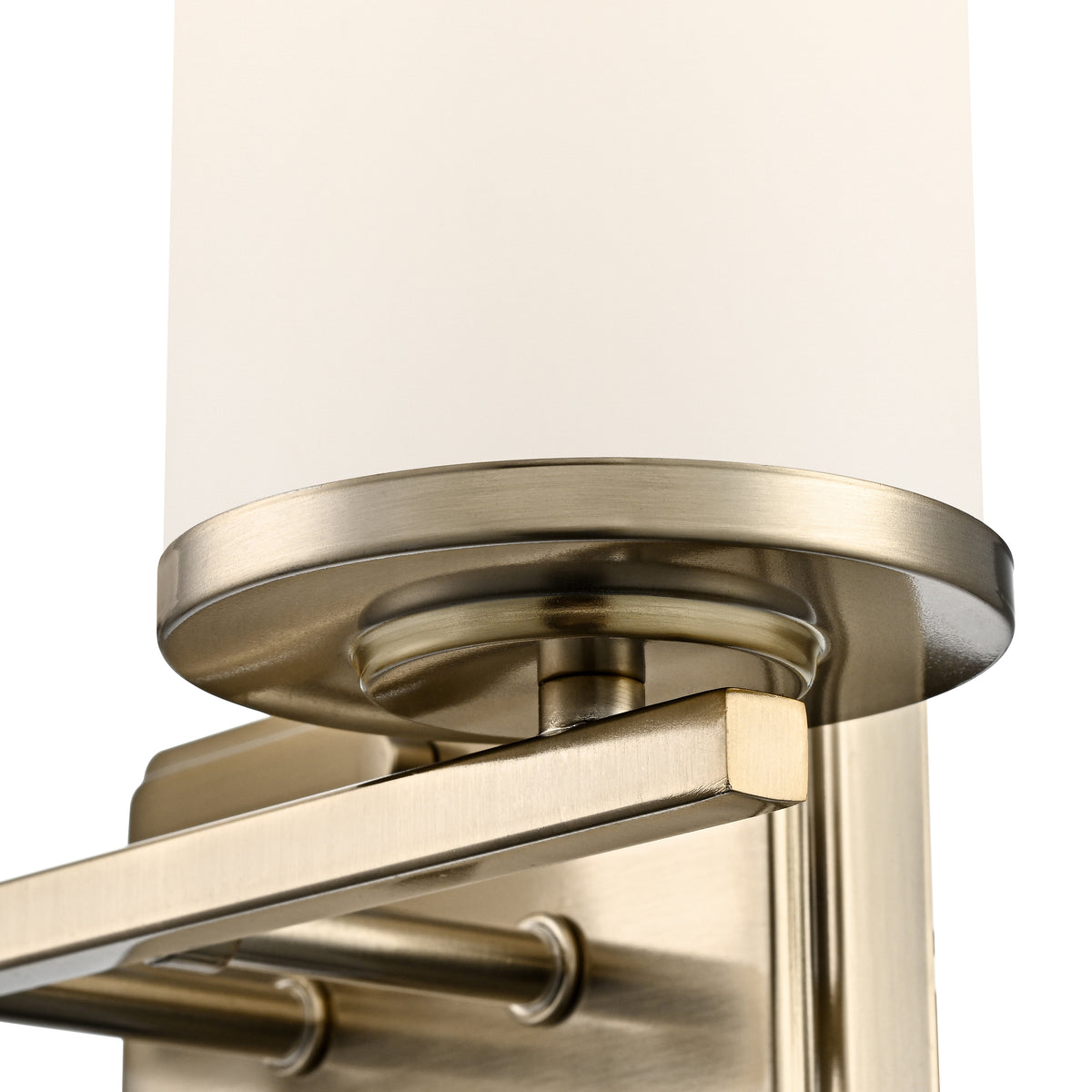 14-inch Verlana Modern Gold 2-Light Etched White Glass Bathroom Vanity Light