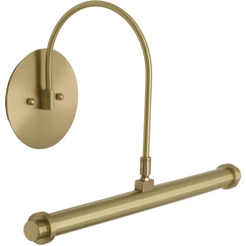 16-inch Slim-Line Satin Brass Direct Wire Picture Light