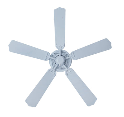 52 Inch Royal Star AC White Indoor Ceiling Fan 5-Blade Reversible