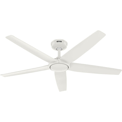 52 inch Zentech Wi-Fi ENERGY STAR® Fresh White Damp Rated Ceiling Fan with LED Light Kit and Handheld Remote
