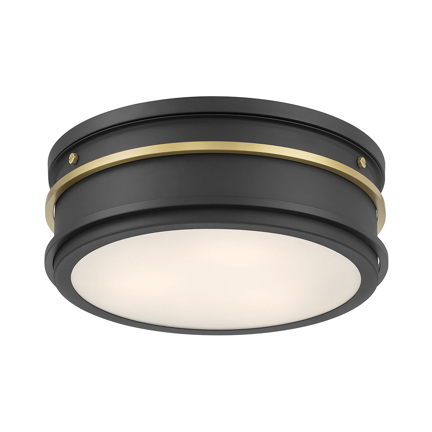 4.5'' Stralara Matte Black 2 Light Flush Mount
