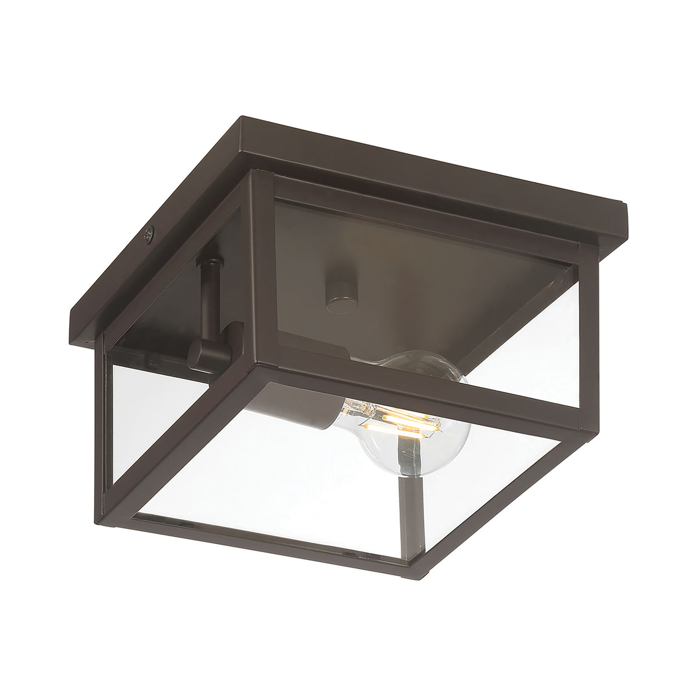 4.75'' Evanton Powder Coated Bronze 1 Light Flush Mount