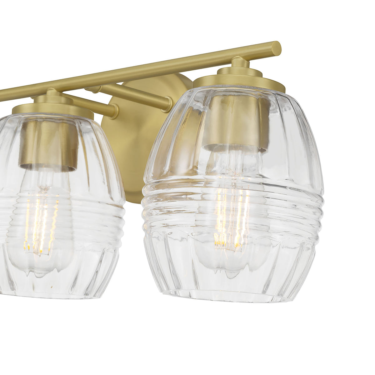 22.25'' Miravelle Vintage Brass 3 Light Bath Vanity