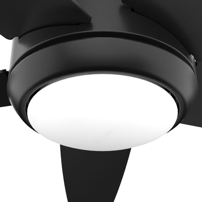 52 inch Zayden Matte Black Ceiling Fan with LED Light Kit and Handheld Remote