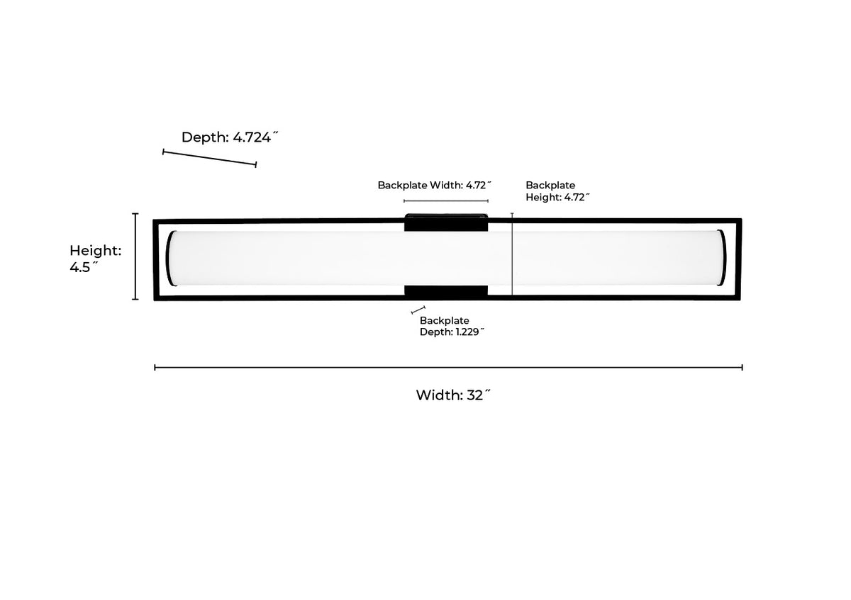 32'' Teylor Modern Gold  Vanity Light