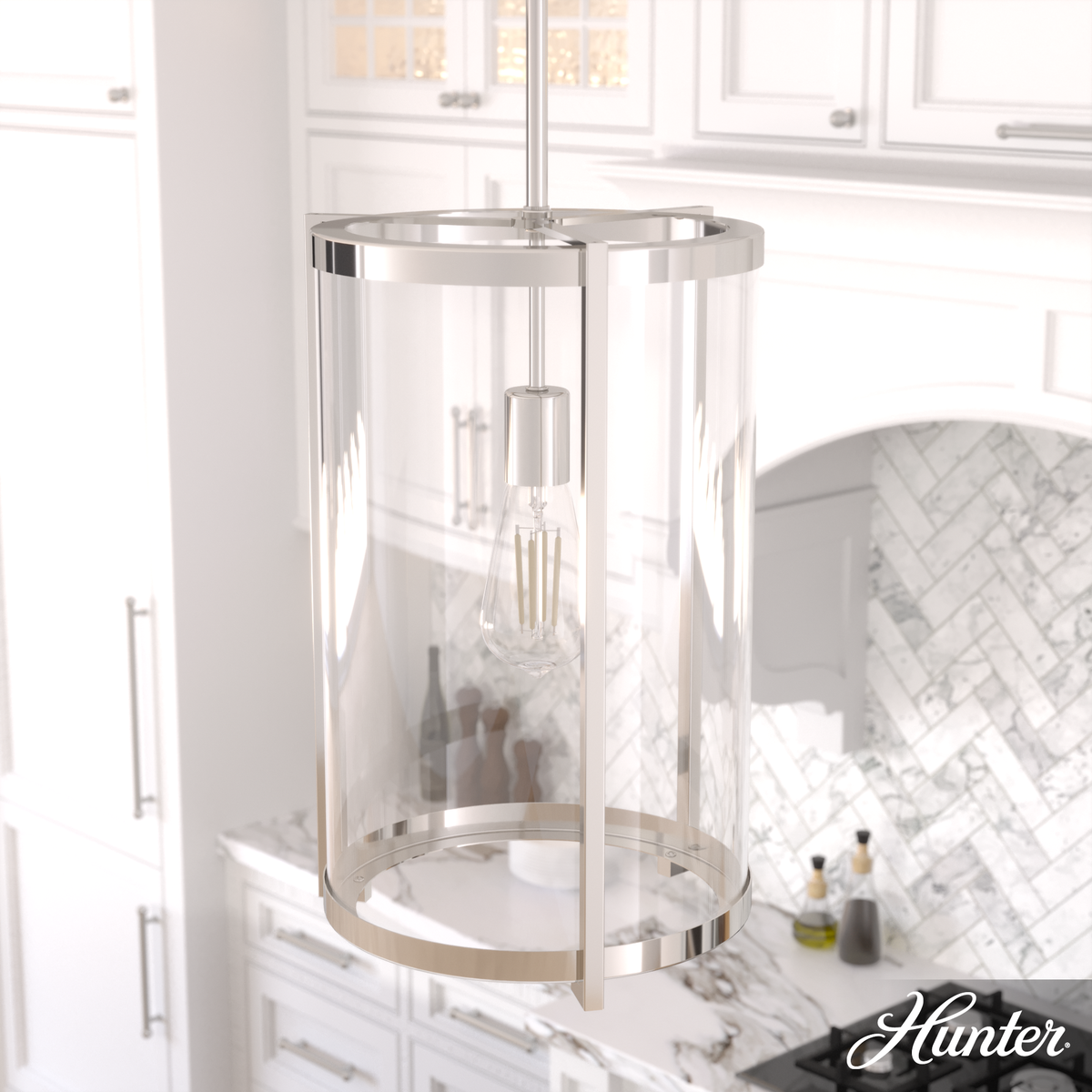 Saddle Creek 23.5-inch 3-light Brushed Nickel Vanity Light with Cased White Glass
