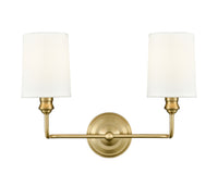 15.25'' Leena Vintage Brass 2 Light Bath Vanity