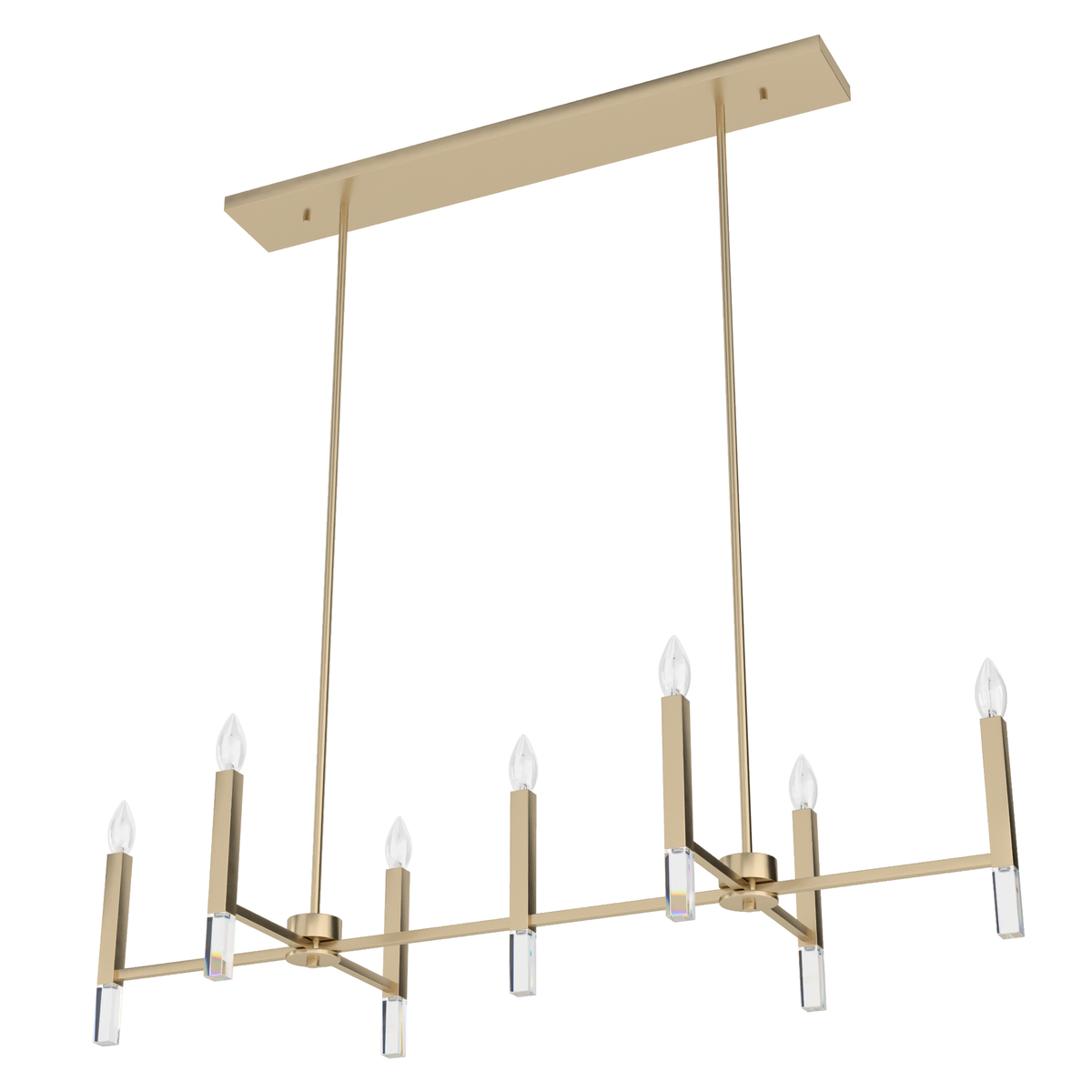 Sunjai 18-inch 7-light Alturas Gold Linear Chandelier