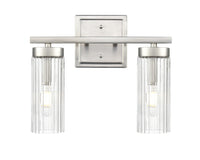 12.5'' Iversen Brushed Nickel 2 Light Bath Vanity