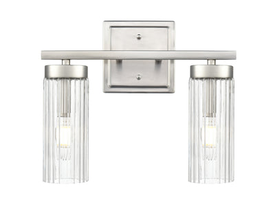 12.5'' Iversen Brushed Nickel 2 Light Bath Vanity
