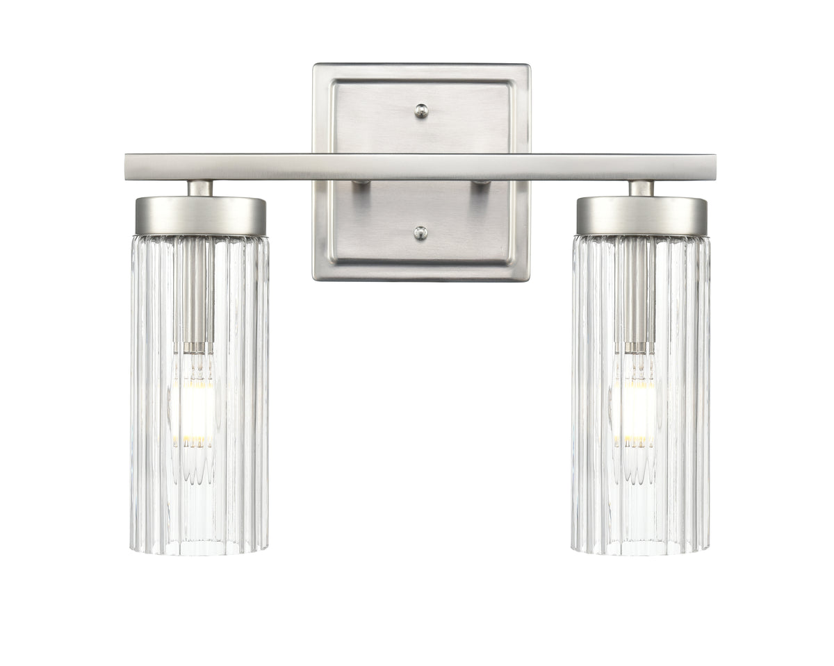 12.5'' Iversen Brushed Nickel 2 Light Bath Vanity