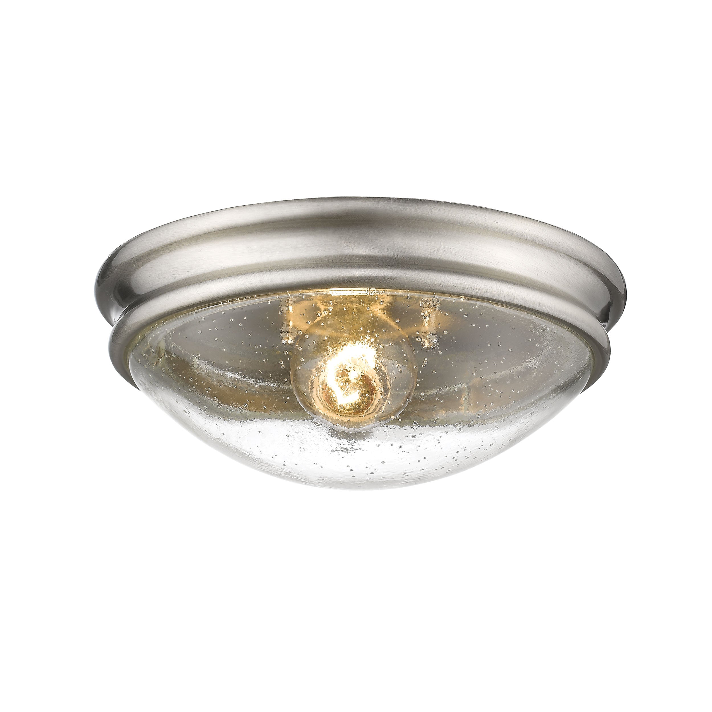 4.5'' Belforge Brushed Nickel 1 Light Flush Mount