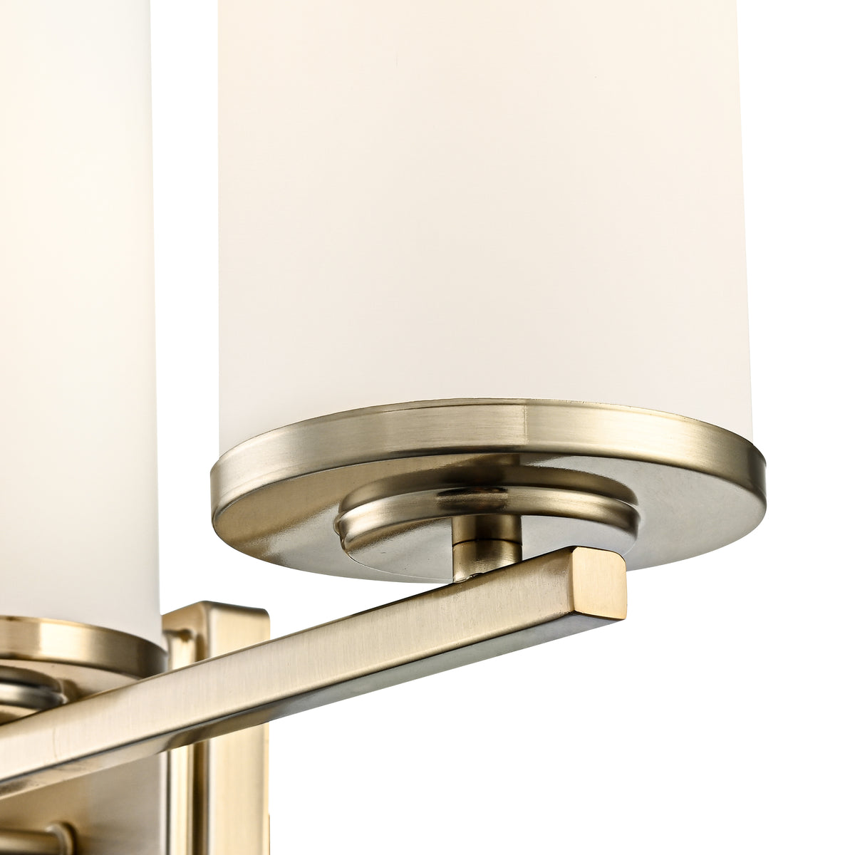 27.75-inch Verlana Modern Gold 4-Light Etched White Glass Bathroom Vanity Light
