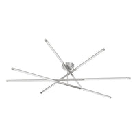 Overture 48-inch 8-light Polished Nickel 5CCT LED Chandelier