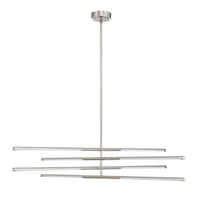 Overture 48-inch 8-light Polished Nickel 5CCT LED Chandelier