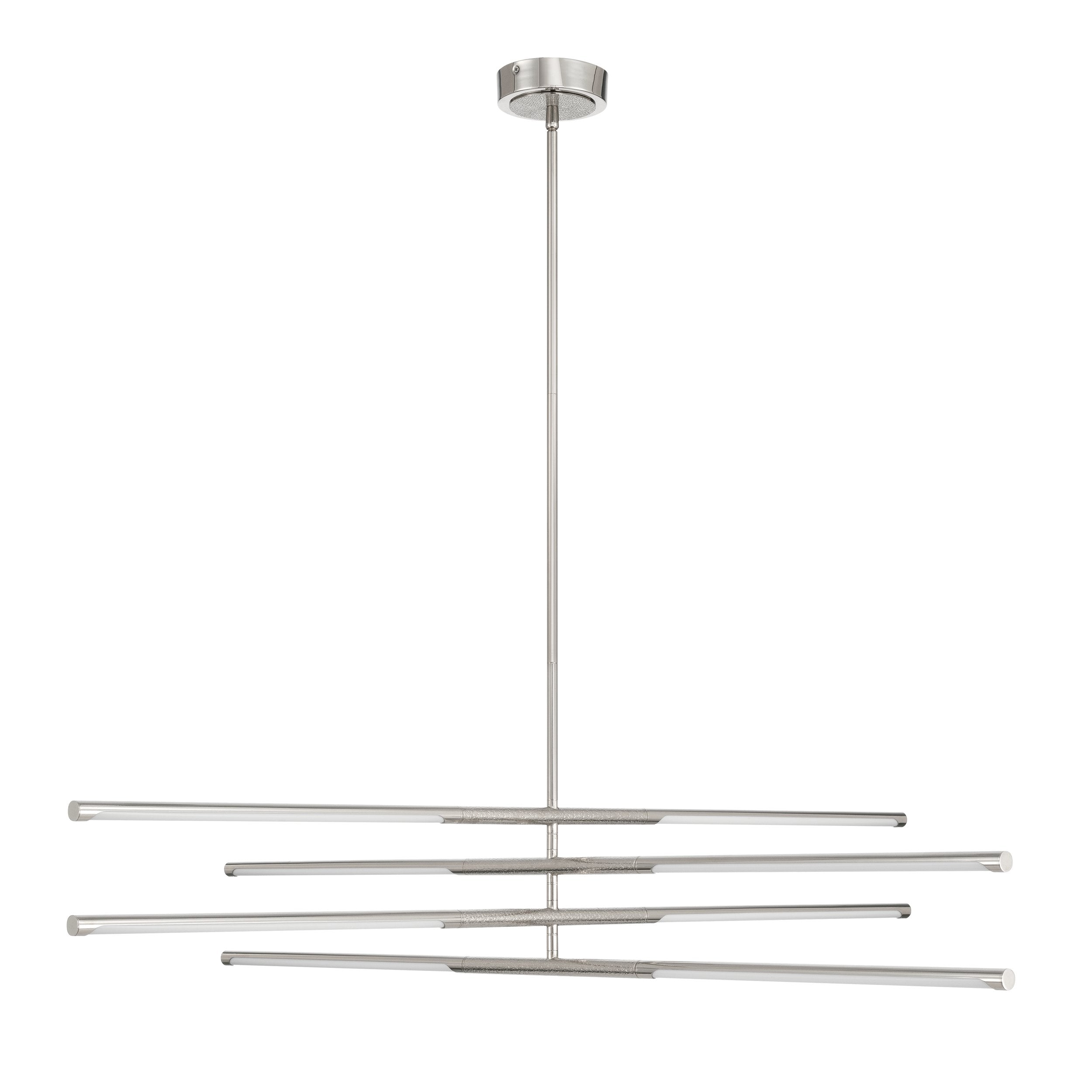 Overture 48-inch 8-light Polished Nickel 5CCT LED Chandelier