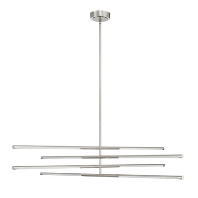 Overture 48-inch 8-light Polished Nickel 5CCT LED Chandelier