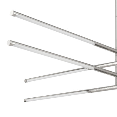 Overture 48-inch 8-light Polished Nickel 5CCT LED Chandelier