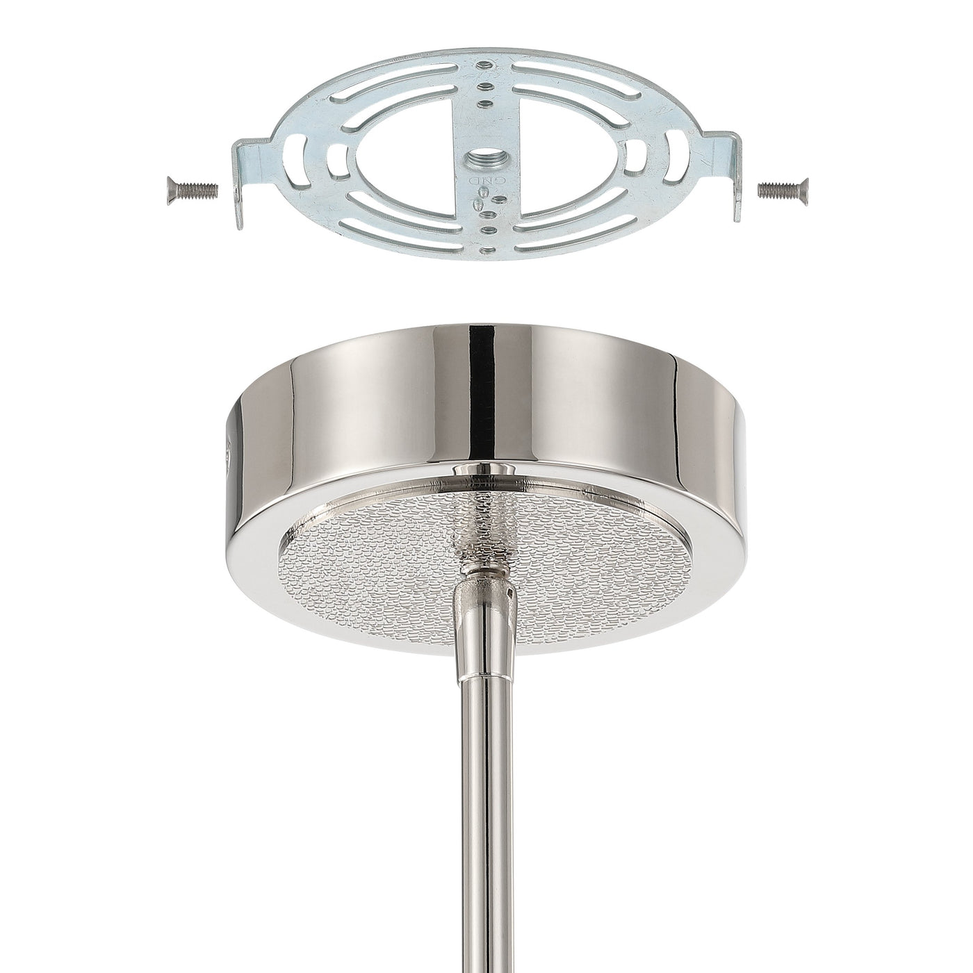 Overture 48-inch 8-light Polished Nickel 5CCT LED Chandelier
