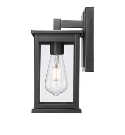 7'' Bowton II Powder Coated Black 1 Light Wall Sconce