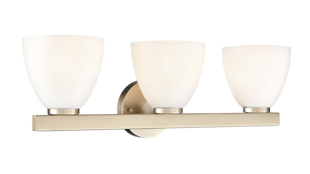 24'' Apria Modern Gold 3 Light Bath Vanity