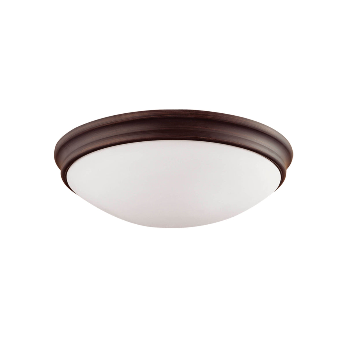 4.25'' Baumann Rubbed Bronze 2 Light Flush Mount