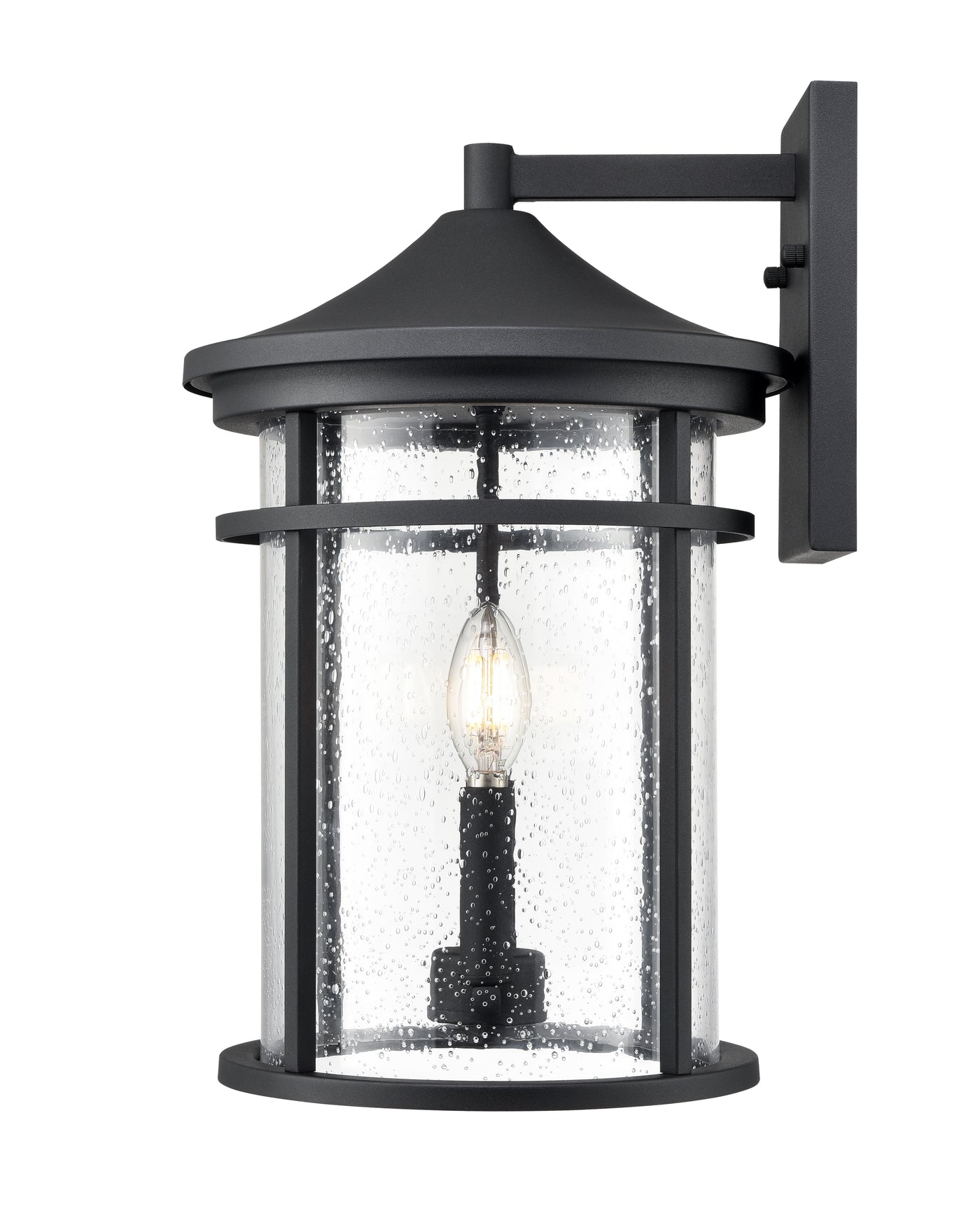 10.5'' Namath Textured Black 2 Light Wall Sconce