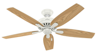 52 inch Newsome Fresh White LED Ceiling Fan with Pull Chain