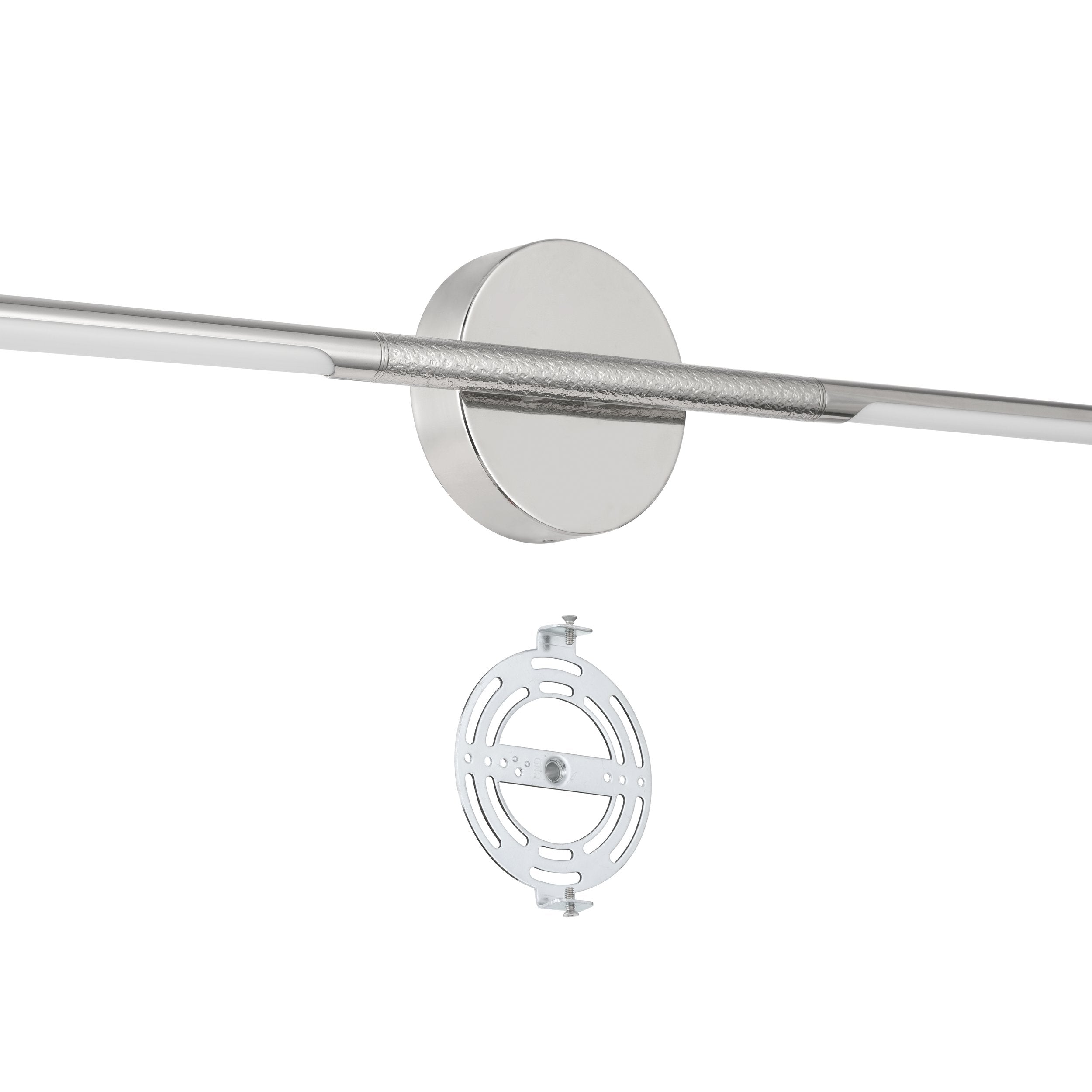 Overture 32-inch 2-light Polished Nickel 5CCT LED Vanity Light