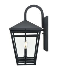 10'' Seager Textured Black 2 Light Wall Sconce