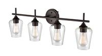 31'' Ashford Rubbed Bronze 4 Light Bath Vanity