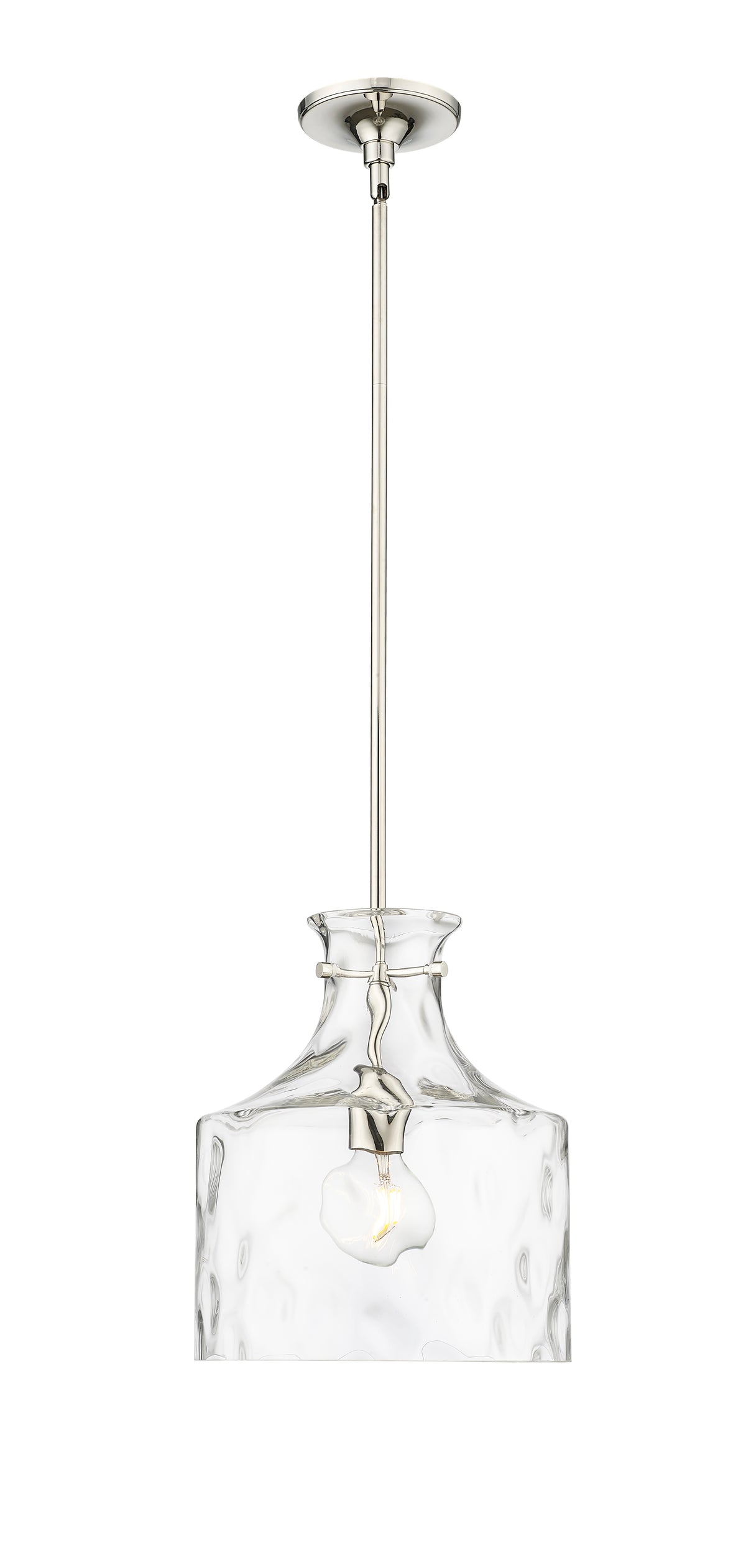 13'' Santorini Polished Nickel 1 Light Pendant