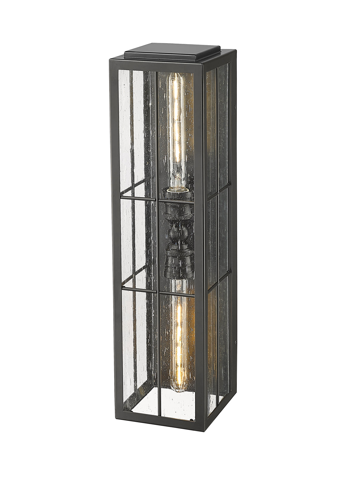 6'' Jaxson Powder Coated Black 2 Light Wall Sconce
