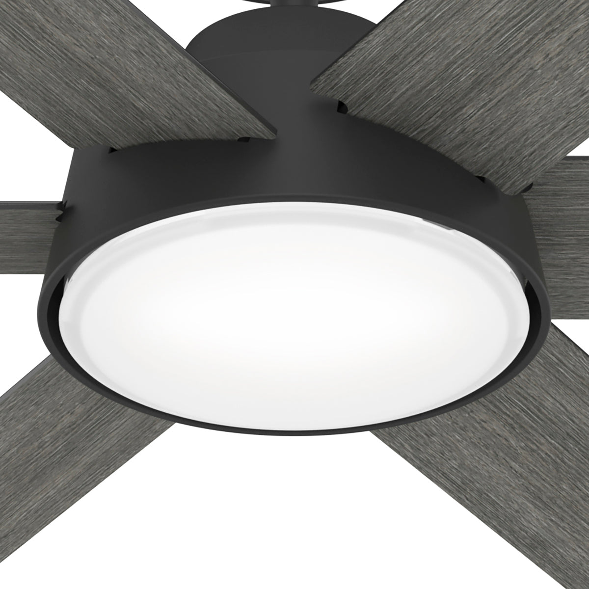 52 inch Donatella Matte Black Ceiling Fan with LED Light Kit and Handheld Remote