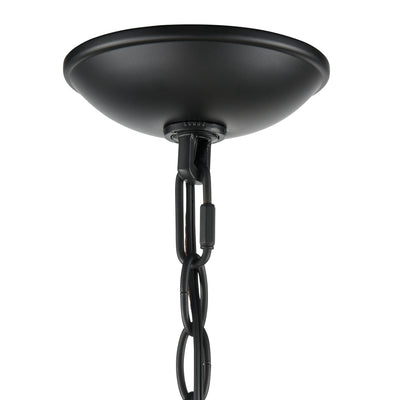 26.5'' Charlize Matte Black 5 Light Chandelier