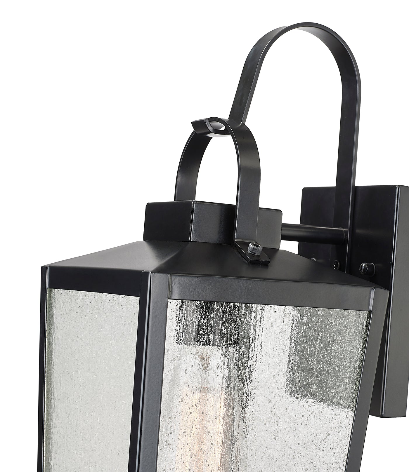 17.88-inch Devens Powder Coated Black 1-Light Outdoor Wall Sconce