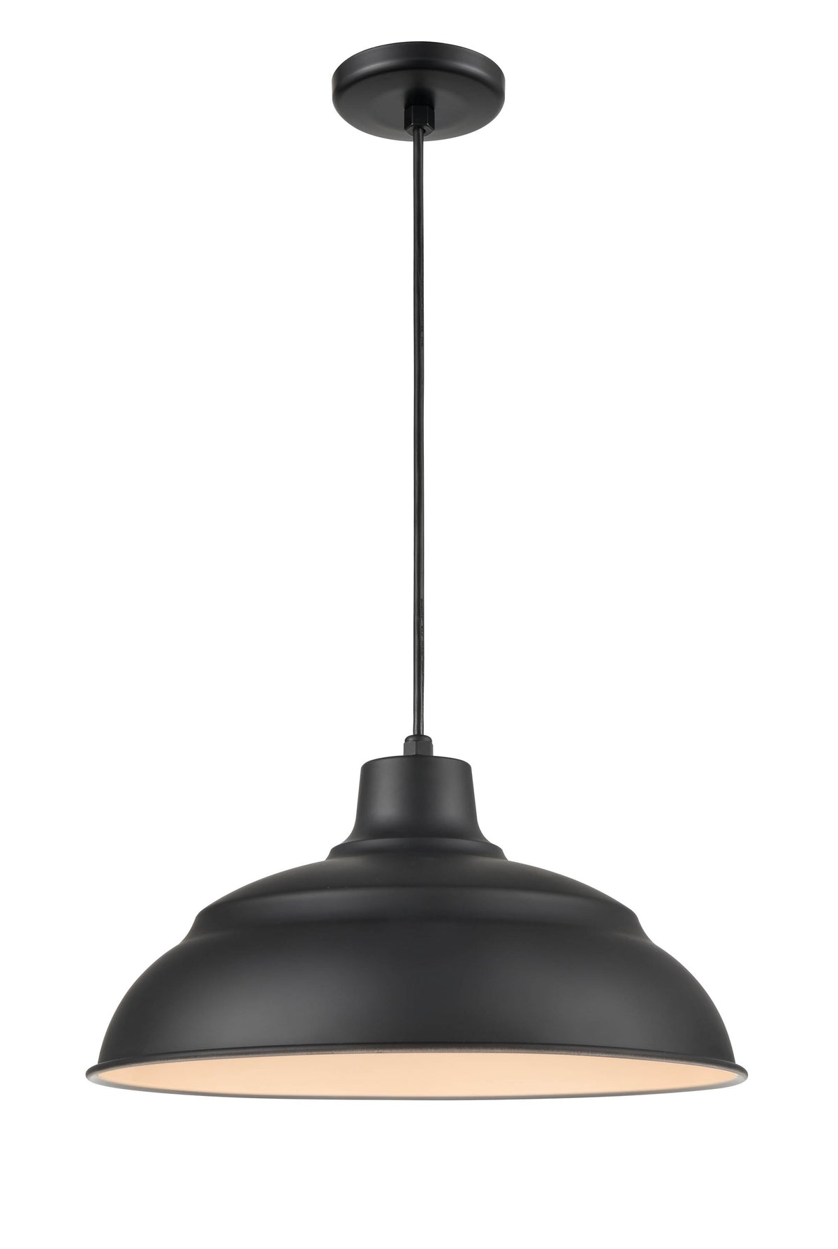 9.25'' R Series Satin Black 1 Light Pendant
