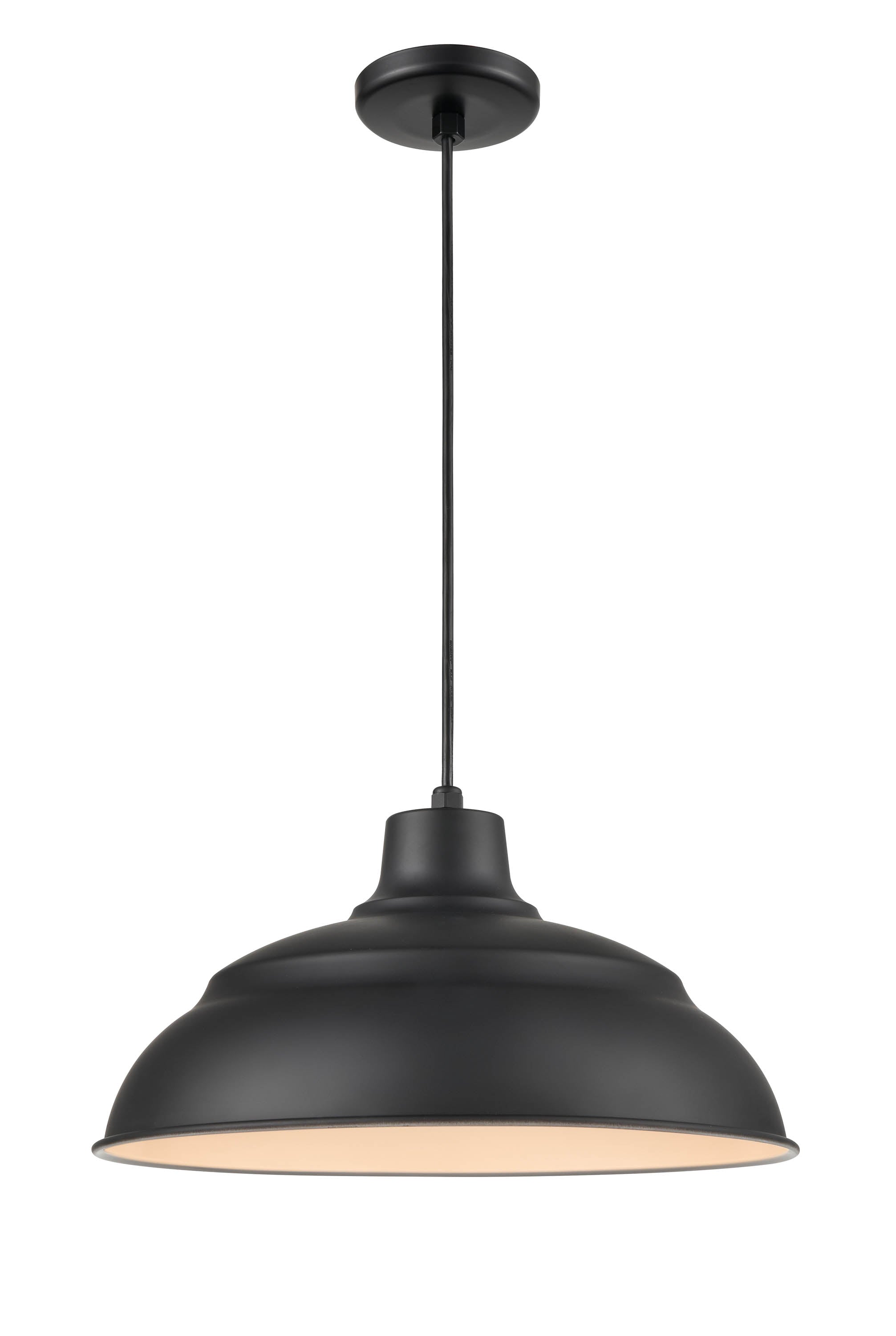 9.25'' R Series Satin Black 1 Light Pendant